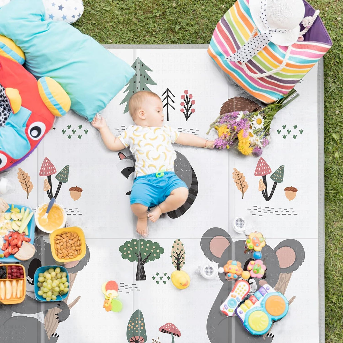 Extra Large Baby Play Mat 79x70, Foldable Baby Play Mat,0.4" Playmat