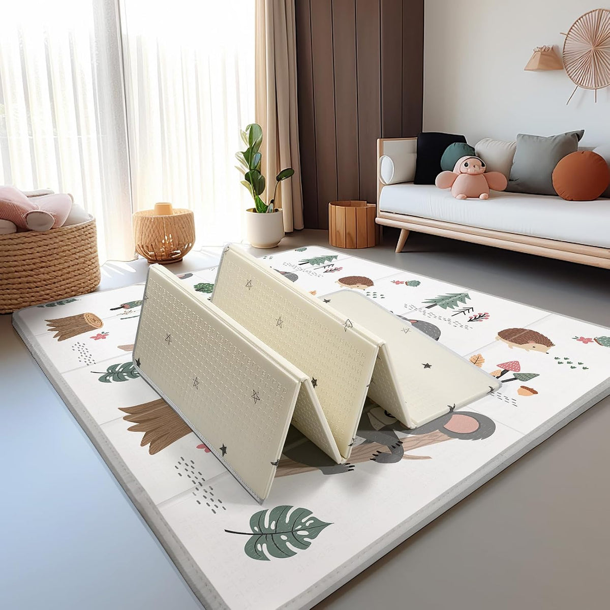 Extra Large Baby Play Mat 79x70, Foldable Baby Play Mat,0.4" Playmat