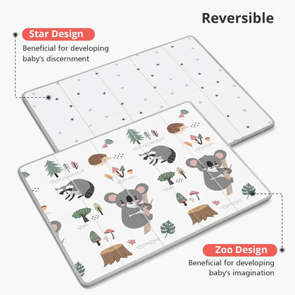 Extra Large Baby Play Mat 79x70, Foldable Baby Play Mat,0.4" Playmat