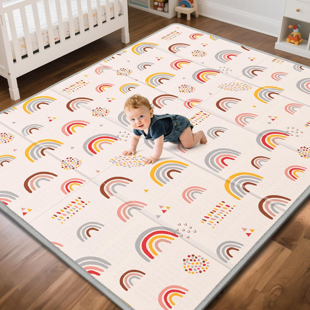 Extra Large Baby Play Mat 79x70, Foldable Baby Play Mat,0.4" Playmat