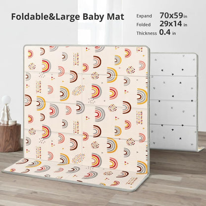 Extra Large Baby Play Mat 79x70, Foldable Baby Play Mat,0.4" Playmat
