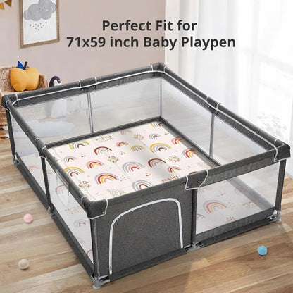 Extra Large Baby Play Mat 79x70, Foldable Baby Play Mat,0.4" Playmat