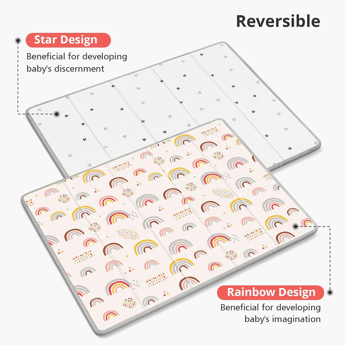 Extra Large Baby Play Mat 79x70, Foldable Baby Play Mat,0.4" Playmat