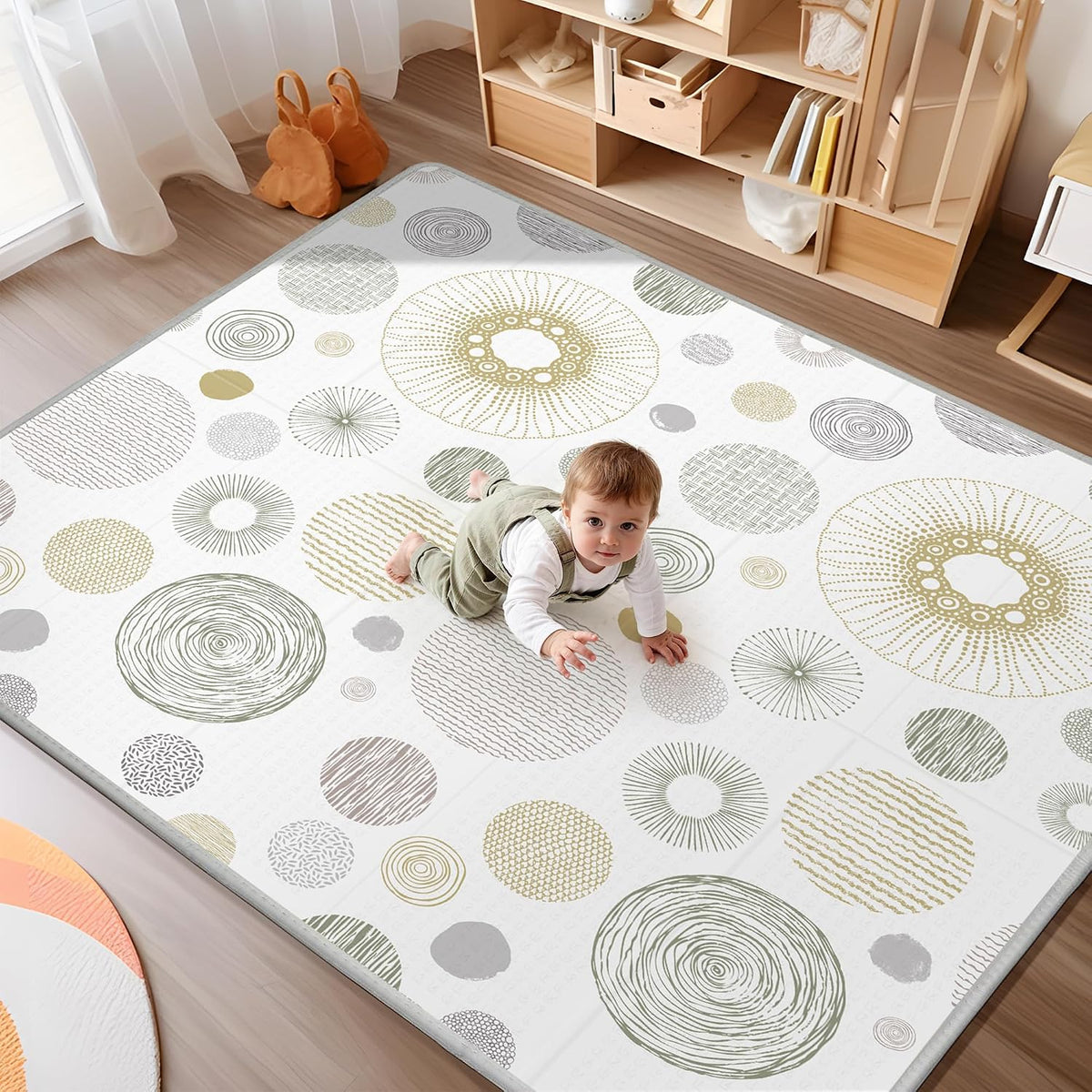 Extra Large Baby Play Mat 79x70, Foldable Baby Play Mat,0.4" Playmat