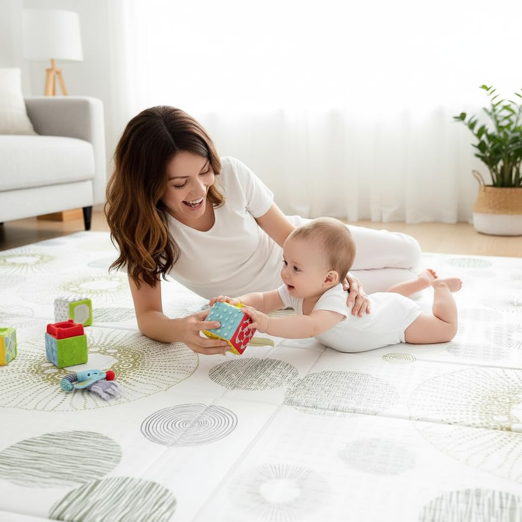 Extra Large Baby Play Mat 79x70, Foldable Baby Play Mat,0.4" Playmat