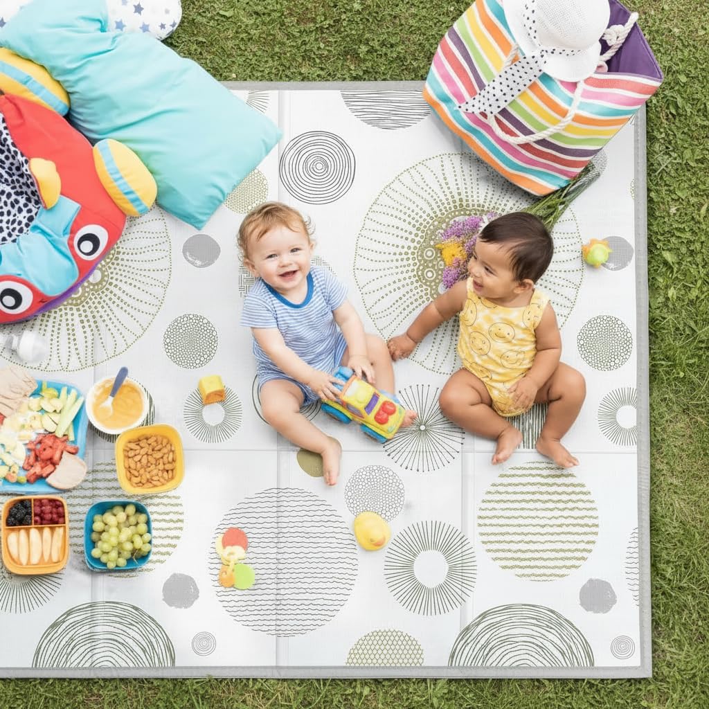Extra Large Baby Play Mat 79x70, Foldable Baby Play Mat,0.4" Playmat