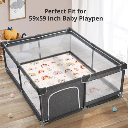 Extra Large Baby Play Mat 79x70, Foldable Baby Play Mat,0.4" Playmat