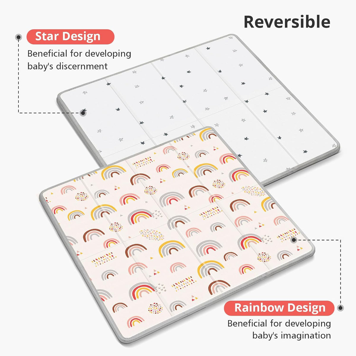 Extra Large Baby Play Mat 79x70, Foldable Baby Play Mat,0.4" Playmat