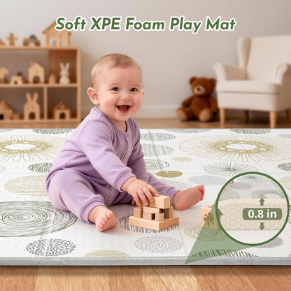 Extra Large Baby Play Mat 79x70, Foldable Baby Play Mat,0.4" Playmat