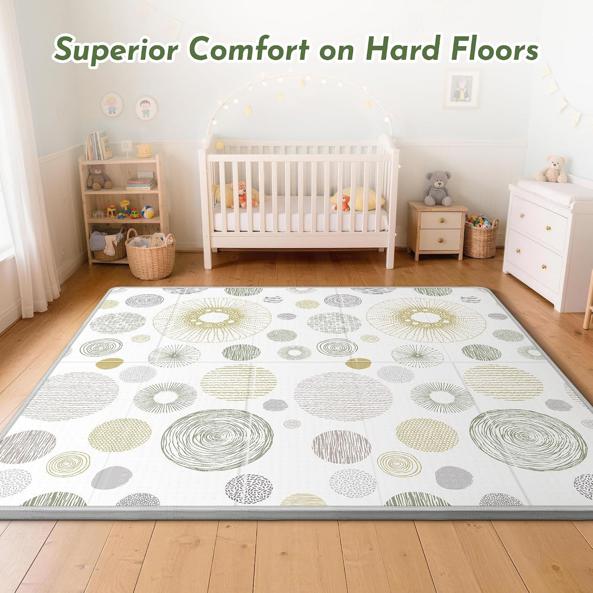 Extra Large Baby Play Mat 79x70, Foldable Baby Play Mat,0.4" Playmat