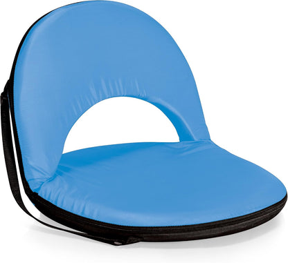 PICNIC TIME Oniva Portable Reclining Stadium Seat with Back Support, Folding Bleacher Chairs with Back and Cushion, Thick Padded Bench Seat and Armrest, Includes Six Backrest Positions