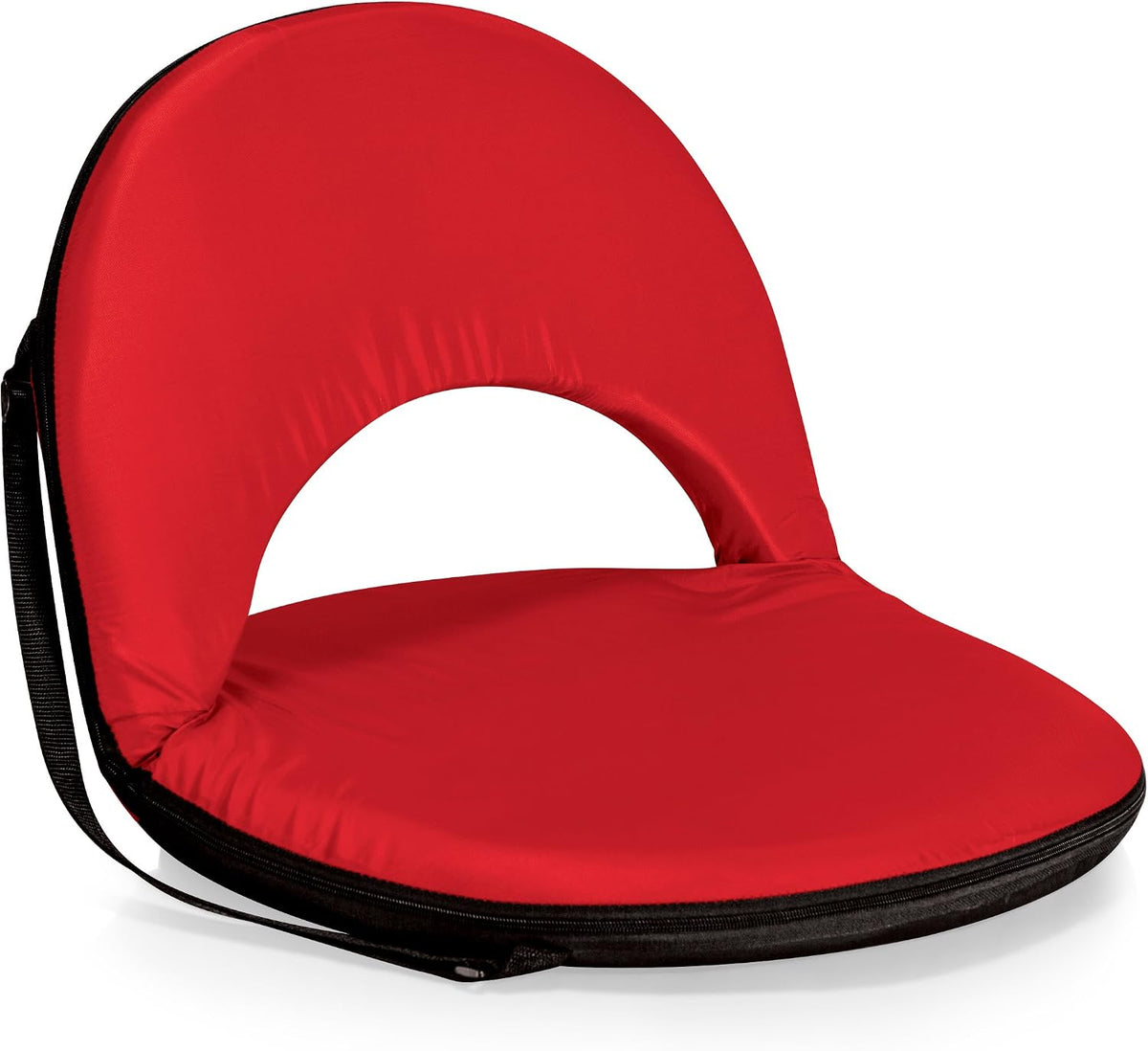 PICNIC TIME Oniva Portable Reclining Stadium Seat with Back Support, Folding Bleacher Chairs with Back and Cushion, Thick Padded Bench Seat and Armrest, Includes Six Backrest Positions