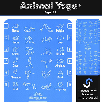 Kids Yoga Mat - Non-Slip Lightweight TPE Exercise Mat - Ideal for Boys & Girls (Ages 3-12), Toddlers & Children in Kindergarten, Preschool, School. PVC Free. 6mm Thick. Carry Strap