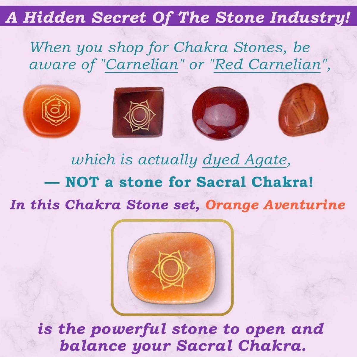 All Natural Chakra Stone Set with Information Brochure & Travel Pouch - Healing Crystals, Polished Palm Stone, Meditation, Reiki, Energy