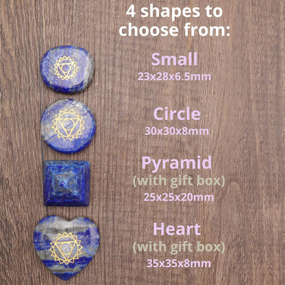 All Natural Chakra Stone Set with Information Brochure & Travel Pouch - Healing Crystals, Polished Palm Stone, Meditation, Reiki, Energy