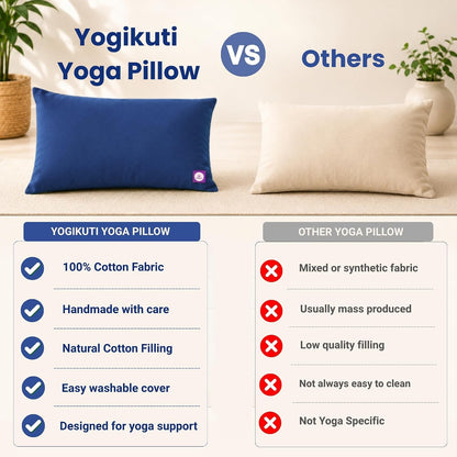 Yoga Pillow, Yoga Pillow for Meditation Practices, Versatile Meditation Bolster, Comfortable Floor & Kneeling Pillow, Iyengar yoga pilow - Comfort for Every Practice