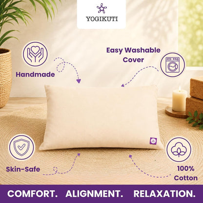 Yoga Pillow, Yoga Pillow for Meditation Practices, Versatile Meditation Bolster, Comfortable Floor & Kneeling Pillow, Iyengar yoga pilow - Comfort for Every Practice