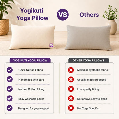 Yoga Pillow, Yoga Pillow for Meditation Practices, Versatile Meditation Bolster, Comfortable Floor & Kneeling Pillow, Iyengar yoga pilow - Comfort for Every Practice