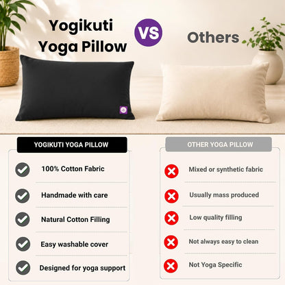 Yoga Pillow, Yoga Pillow for Meditation Practices, Versatile Meditation Bolster, Comfortable Floor & Kneeling Pillow, Iyengar yoga pilow - Comfort for Every Practice