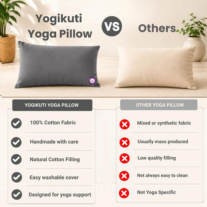 Yoga Pillow, Yoga Pillow for Meditation Practices, Versatile Meditation Bolster, Comfortable Floor & Kneeling Pillow, Iyengar yoga pilow - Comfort for Every Practice