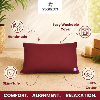 Yoga Pillow, Yoga Pillow for Meditation Practices, Versatile Meditation Bolster, Comfortable Floor & Kneeling Pillow, Iyengar yoga pilow - Comfort for Every Practice