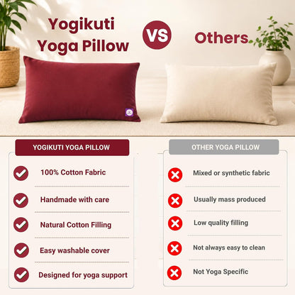 Yoga Pillow, Yoga Pillow for Meditation Practices, Versatile Meditation Bolster, Comfortable Floor & Kneeling Pillow, Iyengar yoga pilow - Comfort for Every Practice