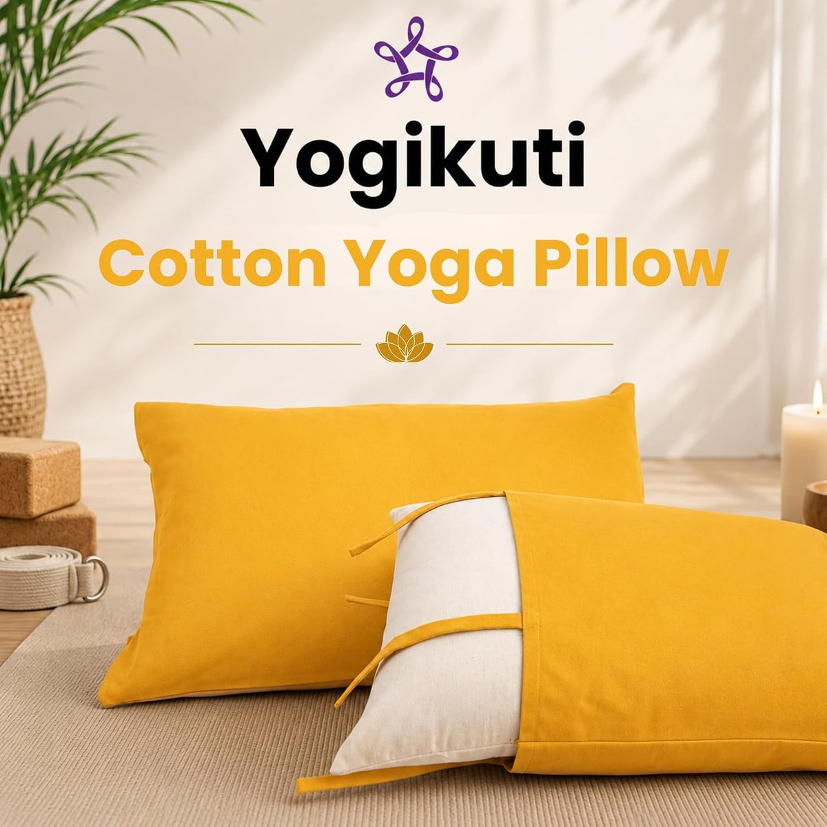Yoga Pillow, Yoga Pillow for Meditation Practices, Versatile Meditation Bolster, Comfortable Floor & Kneeling Pillow, Iyengar yoga pilow - Comfort for Every Practice