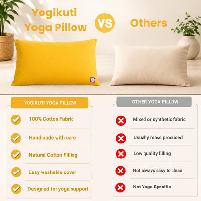 Yoga Pillow, Yoga Pillow for Meditation Practices, Versatile Meditation Bolster, Comfortable Floor & Kneeling Pillow, Iyengar yoga pilow - Comfort for Every Practice