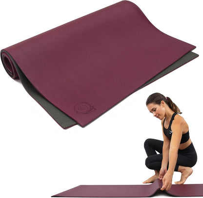 Fold & Roll Yoga Mat - Patented Design, Cleaner Alternative to Traditional Yoga Mats, 6mm Thick, 7P Free, SGS Certified, 68" x 24"