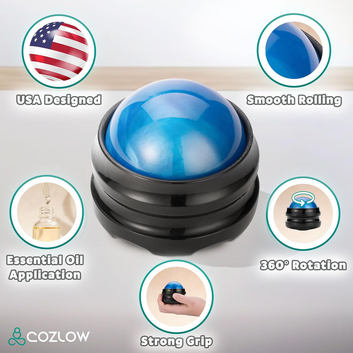 Massage Ball, Muscle Massager Roller, Trigger Point Deep Tissue Release