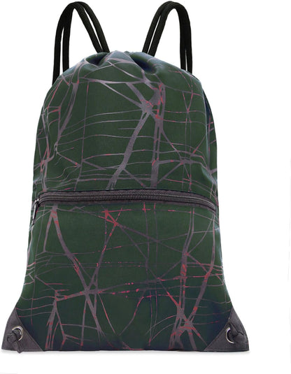 Drawstring Backpack Bag Sport Gym Sackpack - Colors A