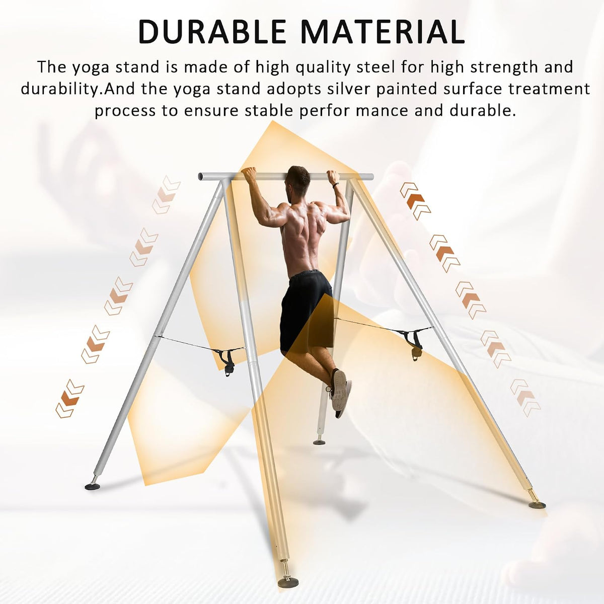 9.6FT Adjustable Height Yoga Frame & Yoga Hammock, Professtional