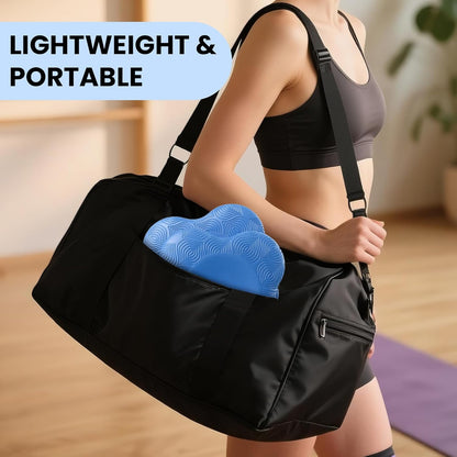 2 Pack Yoga Knee Pads Mat Set - Extra Thick Foam Kneeling Pad Cushion for Knees, Elbows, Wrists, Head - Yoga Essentials for Women Men, Non-Slip Pilates, Meditation, Floor Workouts