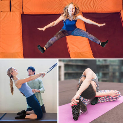 Unisex Non Slip Grip Socks for Yoga Pilates Barre Home & Hospital