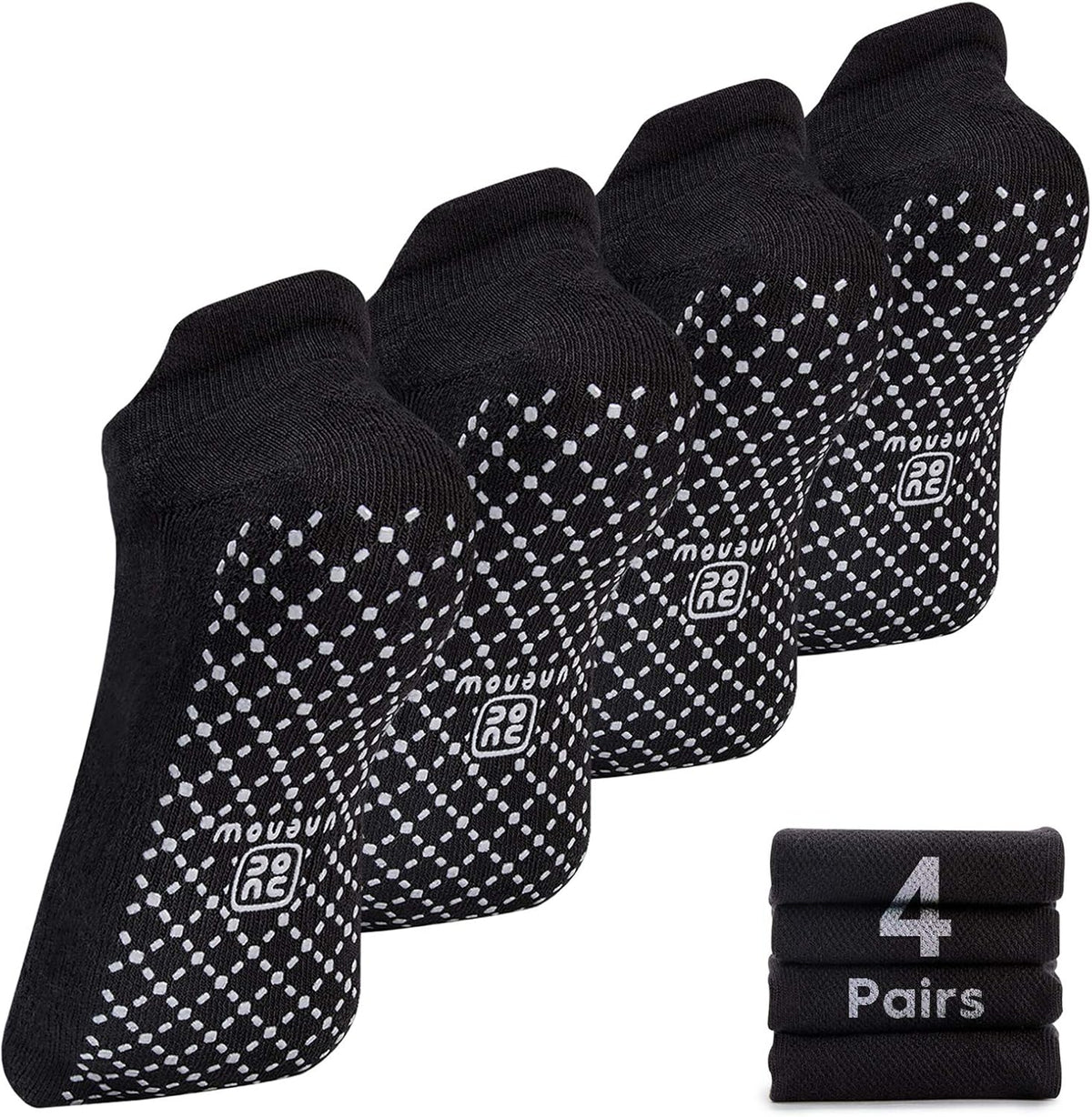 Unisex Non Slip Grip Socks for Yoga Pilates Barre Home & Hospital