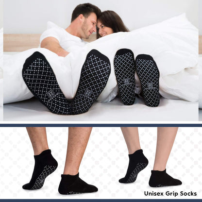 Unisex Non Slip Grip Socks for Yoga Pilates Barre Home & Hospital