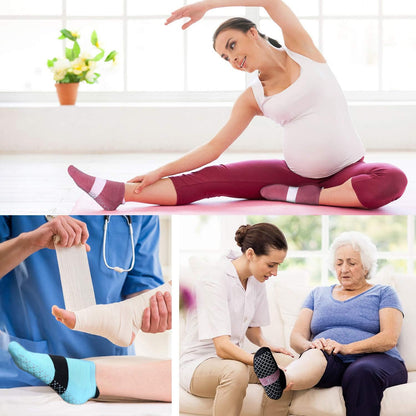 Unisex Non Slip Grip Socks for Yoga Pilates Barre Home & Hospital