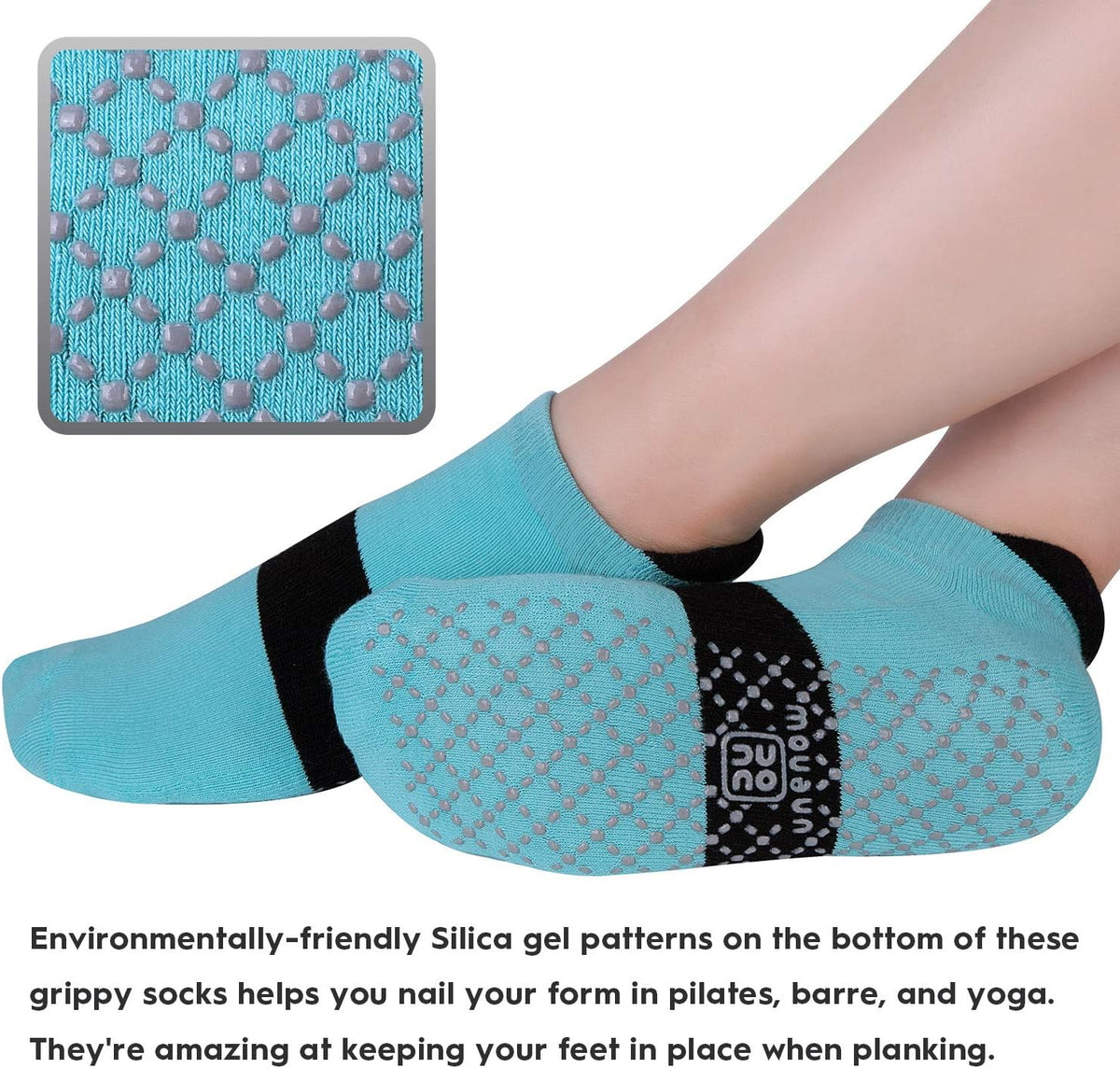 Unisex Non Slip Grip Socks for Yoga Pilates Barre Home & Hospital