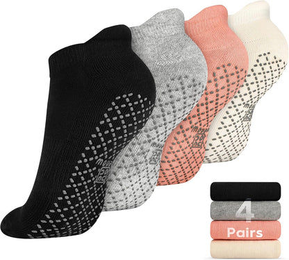 Unisex Non Slip Grip Socks for Yoga Pilates Barre Home & Hospital