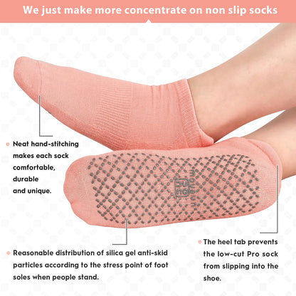 Unisex Non Slip Grip Socks for Yoga Pilates Barre Home & Hospital
