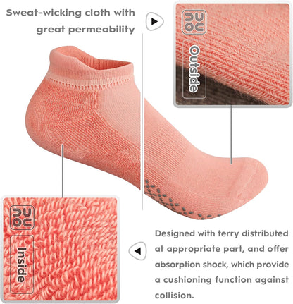 Unisex Non Slip Grip Socks for Yoga Pilates Barre Home & Hospital