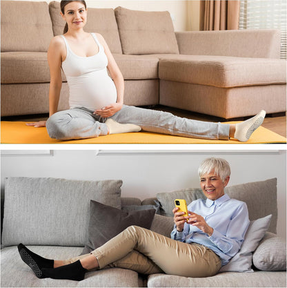 Unisex Non Slip Grip Socks for Yoga Pilates Barre Home & Hospital