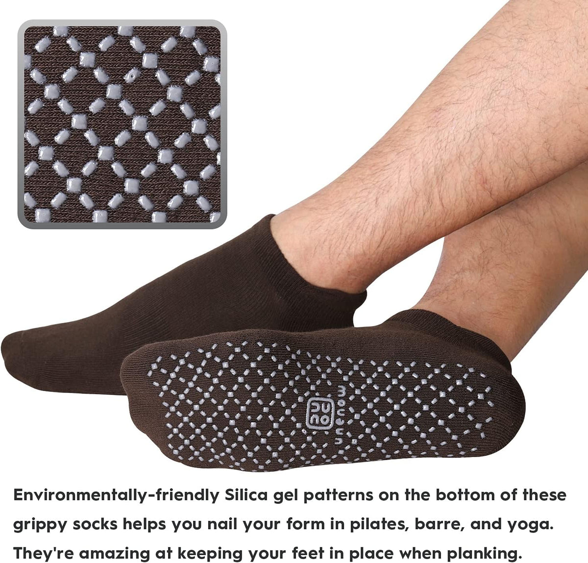 Unisex Non Slip Grip Socks for Yoga Pilates Barre Home & Hospital