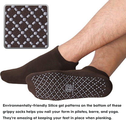 Unisex Non Slip Grip Socks for Yoga Pilates Barre Home & Hospital