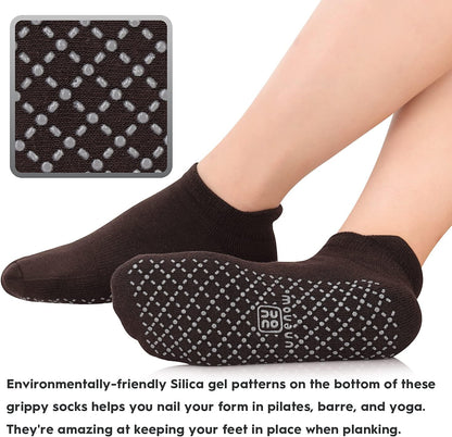 Unisex Non Slip Grip Socks for Yoga Pilates Barre Home & Hospital