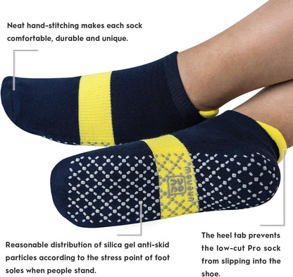 Unisex Non Slip Grip Socks for Yoga Pilates Barre Home & Hospital