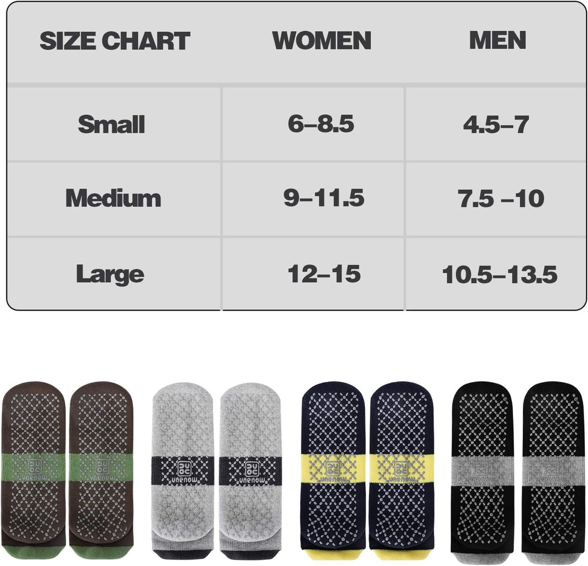 Unisex Non Slip Grip Socks for Yoga Pilates Barre Home & Hospital