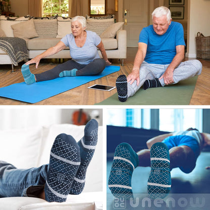Unisex Non Slip Grip Socks for Yoga Pilates Barre Home & Hospital