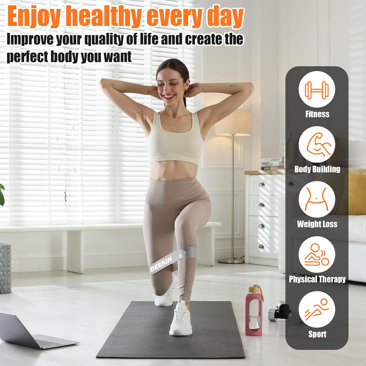 20 Pcs Resistance Bands Bulk Exercise Bands