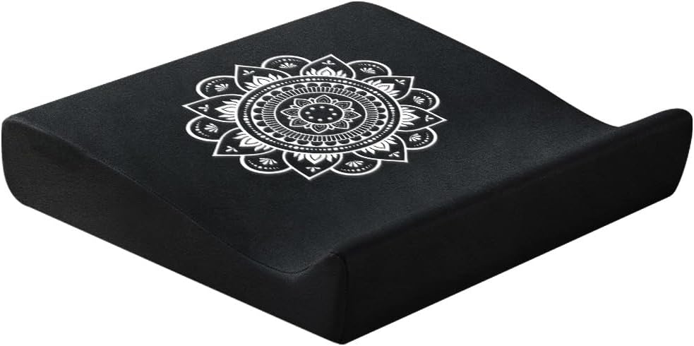 Meditation Cushion Set with High-Density Foam : 26.4" Large Floor Pillow for Yoga, Meditation, Sitting，Zafu & Zabuton Removable Washable Luxe Velvet Cover